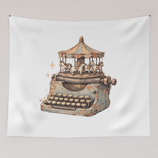 Item preview, ABANDONED CAROUSEL TYPEWRITER designed and sold by LIS AND MELIVERSO.