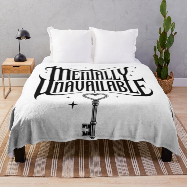 Item preview, Mentally Unavailable – Gothic Typography Dark Humor T-Shirt Design designed and sold by NewUSShop.