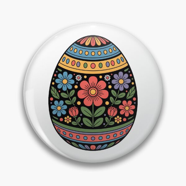 Item preview, Colorful Floral Easter Egg Spring designed and sold by QuiteOrbit.