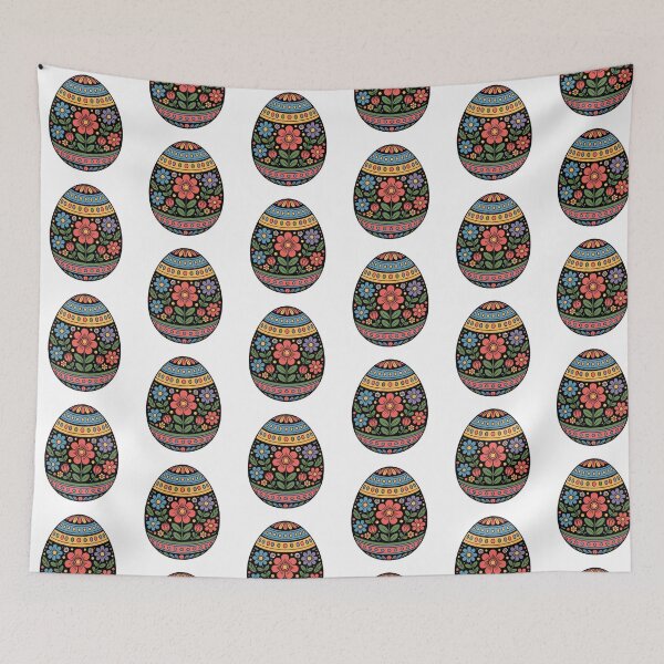 Item preview, Colorful Floral Easter Egg Spring designed and sold by QuiteOrbit.