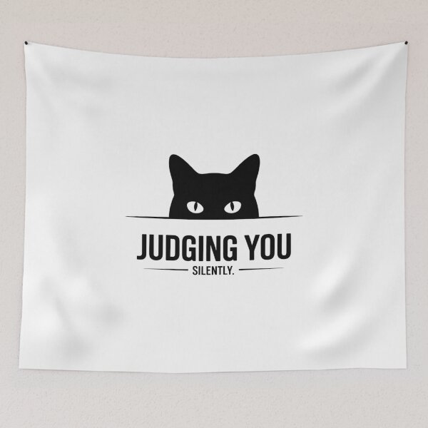 Item preview, Cat Judging You Silently designed and sold by IdunayaStore.