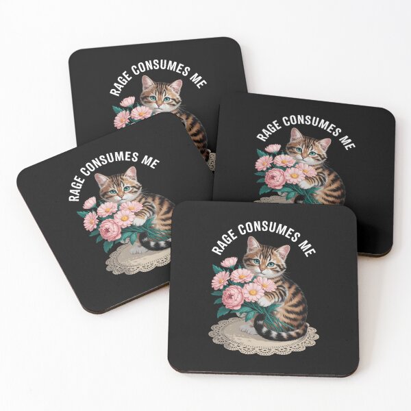 Item preview, Cat Rage Consumes Me designed and sold by IdunayaStore.