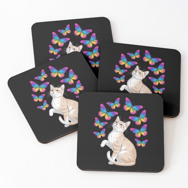 Item preview, Cat Rainbow Butterfly LGBT Pride Month Feline LGBT designed and sold by IdunayaStore.