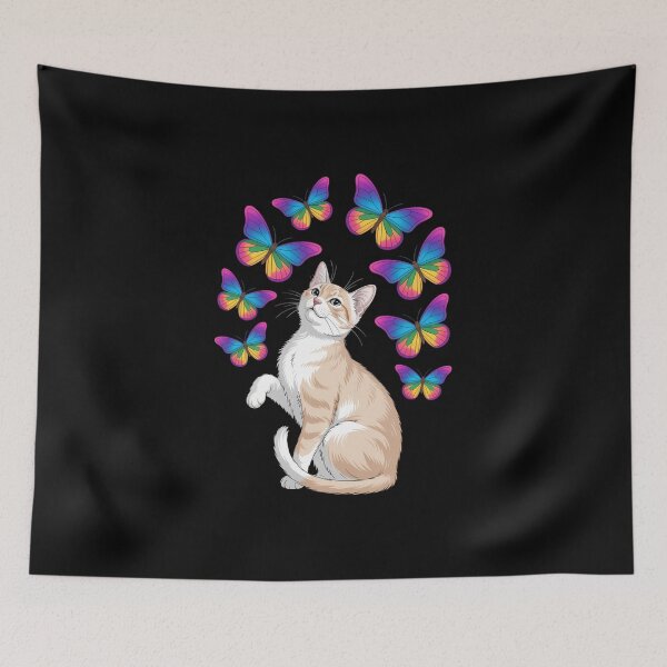 Item preview, Cat Rainbow Butterfly LGBT Pride Month Feline LGBT designed and sold by IdunayaStore.