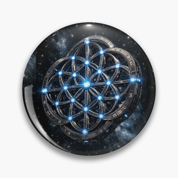 Item preview, Flower of Life Space Station - Astro-Logic Sacred Geometry designed and sold by LuxeBuzz.