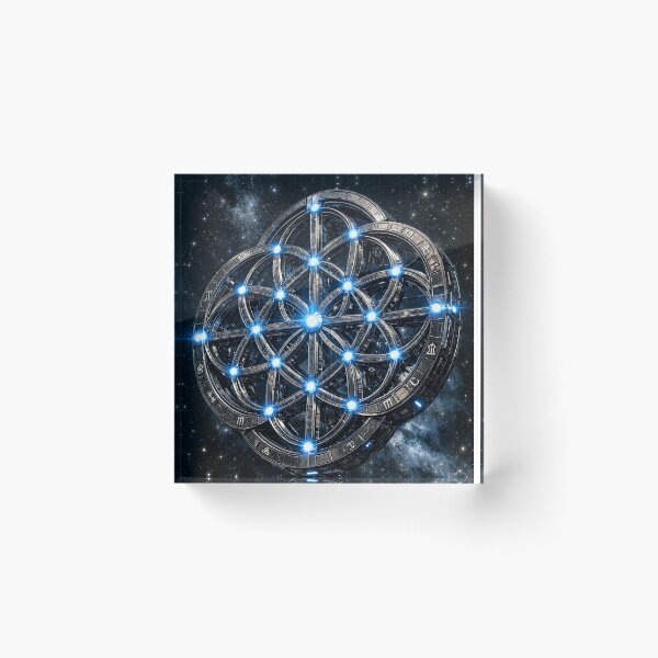 Item preview, Flower of Life Space Station - Astro-Logic Sacred Geometry designed and sold by LuxeBuzz.