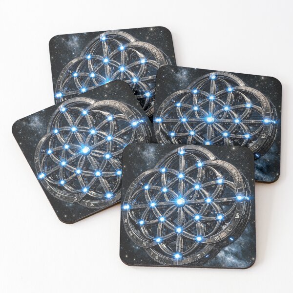 Item preview, Flower of Life Space Station - Astro-Logic Sacred Geometry designed and sold by LuxeBuzz.