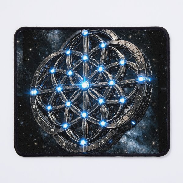 Item preview, Flower of Life Space Station - Astro-Logic Sacred Geometry designed and sold by LuxeBuzz.