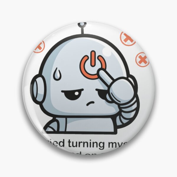 Item preview, sad robot designed and sold by doodlesandsip.