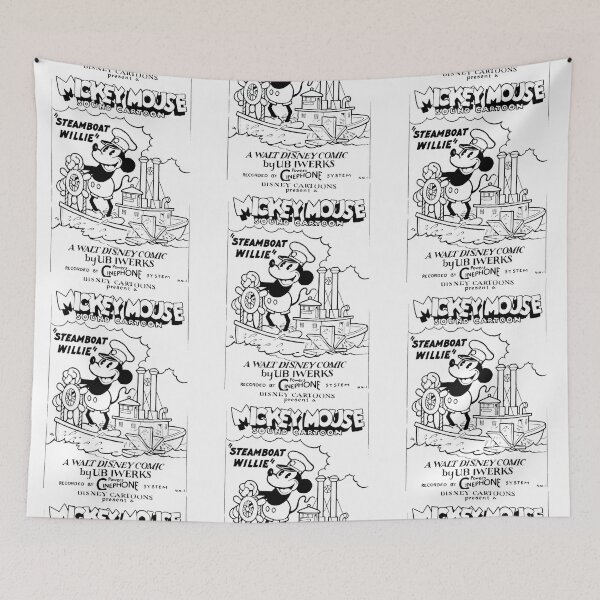 Item preview, Steamboat Willie (Black) designed and sold by UjwalJK.