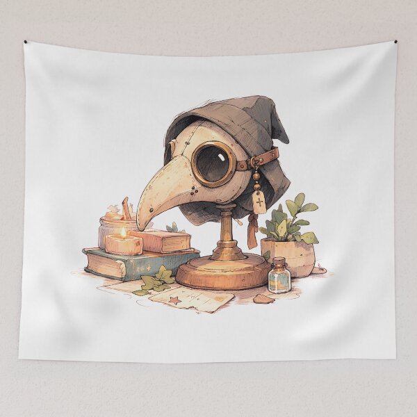 Item preview, Plague Mask Desk Ornament designed and sold by LIS AND MELIVERSO.