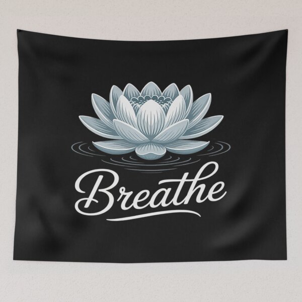 Item preview, Lotus Flower Line Art Summer Breathe Meditation Yoga Blossom designed and sold by ShaneKeenum0.