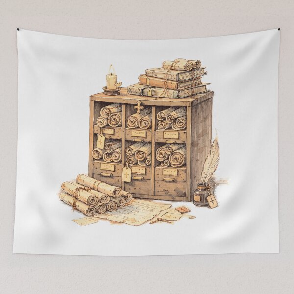 Item preview, MONASTIC FILING SCROLLS designed and sold by LIS AND MELIVERSO.