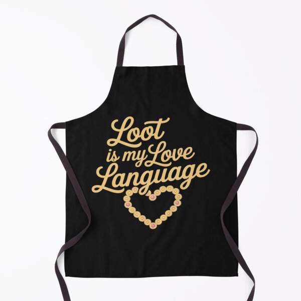Item preview, Loot Is My Love Language Gold Fuchsia Motif designed and sold by ShaneKeenum0.