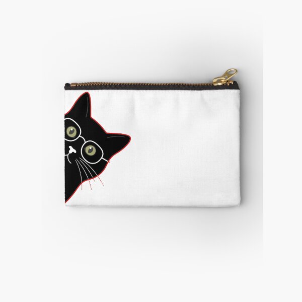 Item preview, sneaky cat, Funny Peeking Cat with Glasses designed and sold by Tamer ⭐⭐⭐⭐⭐.