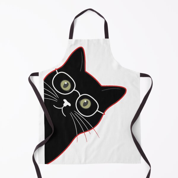 Item preview, sneaky cat, Funny Peeking Cat with Glasses designed and sold by Tamer ⭐⭐⭐⭐⭐.