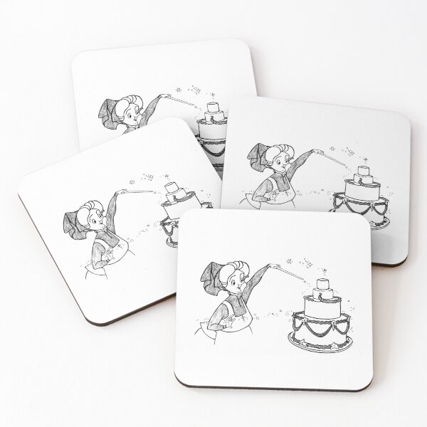 Item preview, Fauna · Black and White Illustration · Classic Fairy · Vintage Animation Art Print designed and sold by Atropa Parcae.