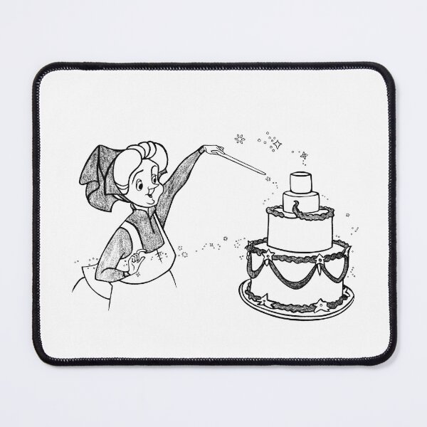 Item preview, Fauna · Black and White Illustration · Classic Fairy · Vintage Animation Art Print designed and sold by Atropa Parcae.
