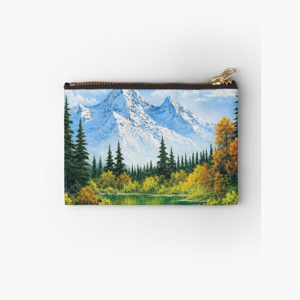 Item preview, Bob Ross style mountain lake forest designed and sold by DinsignStudio.