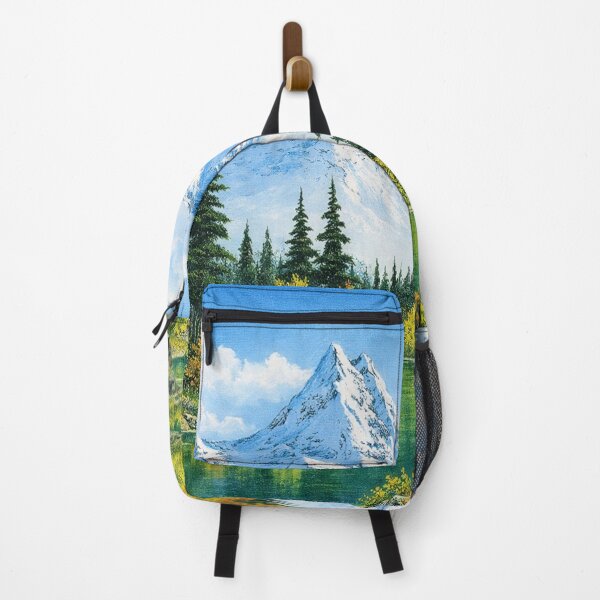 Item preview, Bob Ross style mountain lake forest designed and sold by DinsignStudio.