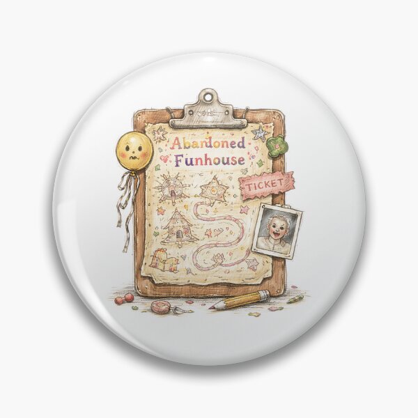 Item preview, ABANDONED FUNHOUSE CLIPBOARD designed and sold by LIS AND MELIVERSO.
