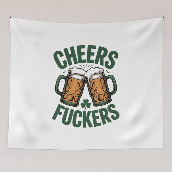 Item preview, Cheers Fuckers St. Patrick's Day 2026 Lucky Paddy's Day designed and sold by IdunayaStore.