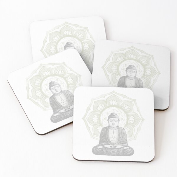 Item preview, Buddha Padma Watercolor - Snow Fog Tea designed and sold by Irene Estelle.