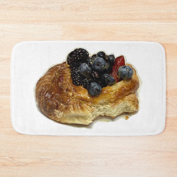 Item preview, Berry Danish Pastry with Honey Drizzle – Blueberry Blackberry Strawberry Dessert Photo designed and sold by aadventures.