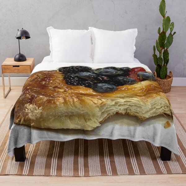 Item preview, Berry Danish Pastry with Honey Drizzle – Blueberry Blackberry Strawberry Dessert Photo designed and sold by aadventures.