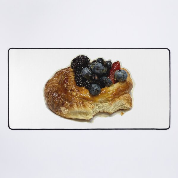 Item preview, Berry Danish Pastry with Honey Drizzle – Blueberry Blackberry Strawberry Dessert Photo designed and sold by aadventures.