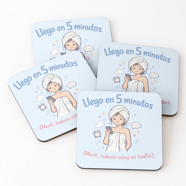Item preview, I'll be there in 5 minutes (I lied, I'm in a towel) - Funny phrase designed and sold by EsenciaZen.