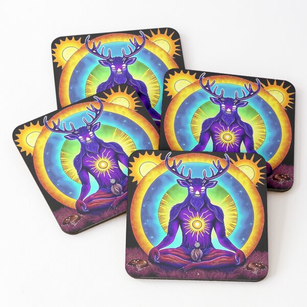 Item preview, Colourful Deer Spirit designed and sold by WestCoastArtsy.