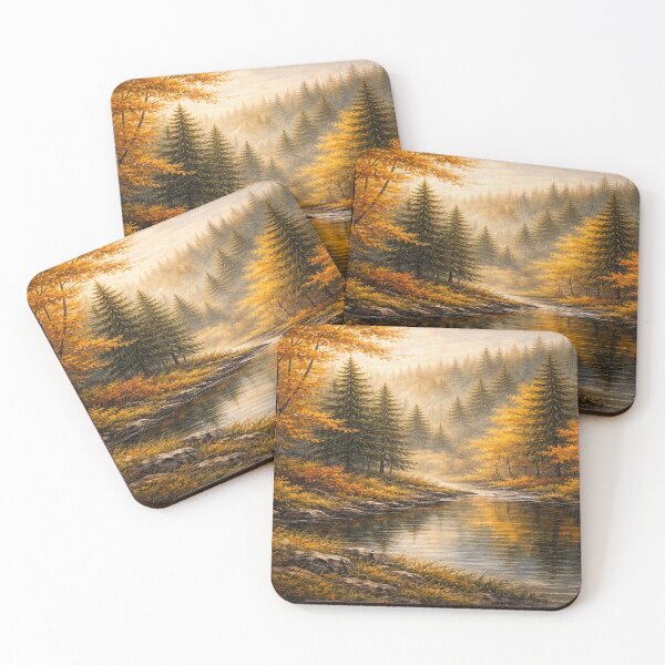Item preview, Golden Autumn Forest – Oil Painting Style designed and sold by DinsignStudio.