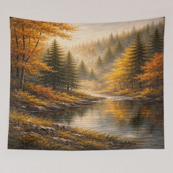Item preview, Golden Autumn Forest – Oil Painting Style designed and sold by DinsignStudio.