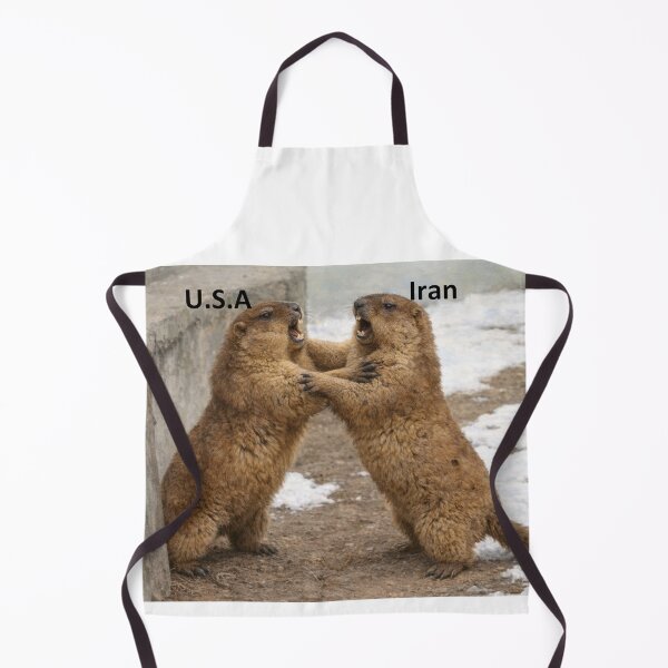 Item preview, Fighting Marmots — US & Iran designed and sold by AnotherMarmot.