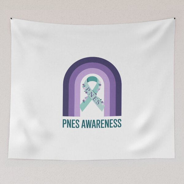 Item preview, Awareness Psychogenic Epileptic Seizure Warrior Teal and Purple Ribbon Month Chronic Illness Support designed and sold by FaithAbbott.