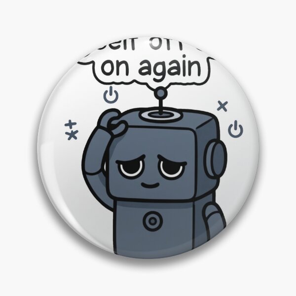Item preview, sad robot designed and sold by doodlesandsip.
