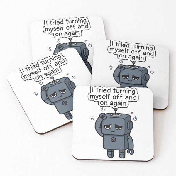 Item preview, sad robot designed and sold by doodlesandsip.