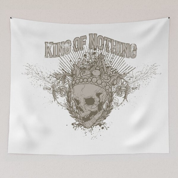 Item preview, King of Nothing - Gothic Skull and Crown Vintage Streetwear designed and sold by snapifyprints.