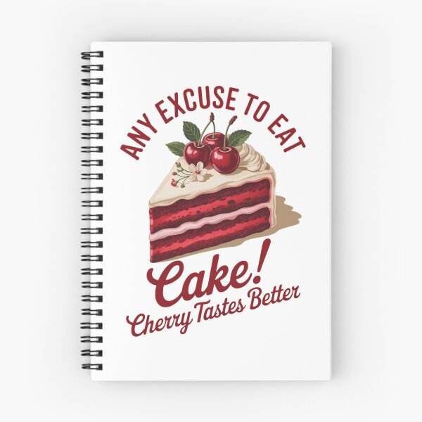Item preview, Any Excuse to Eat Cake Cherry Dessert Cherry Cake designed and sold by FaithAbbott.