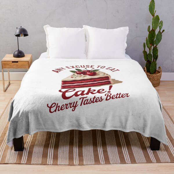 Item preview, Any Excuse to Eat Cake Cherry Dessert Cherry Cake designed and sold by FaithAbbott.