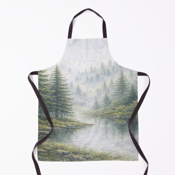 Item preview, Happy Little Trees – Misty Morning designed and sold by DinsignStudio.