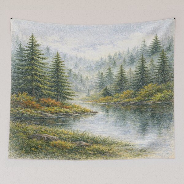 Item preview, Happy Little Trees Forest designed and sold by DinsignStudio.