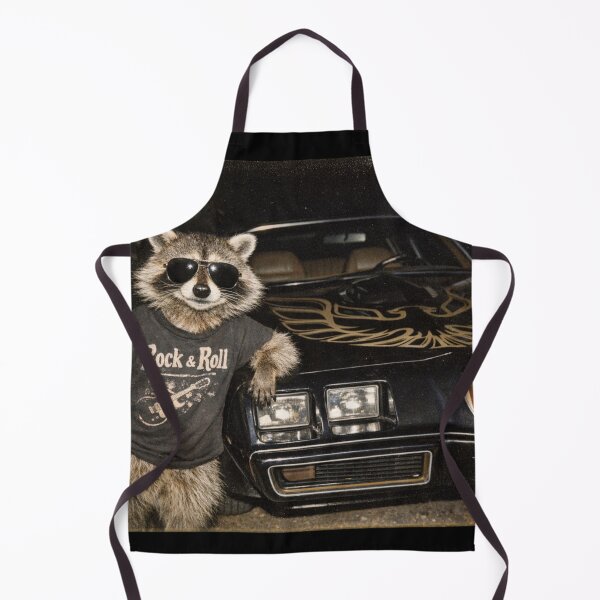 Item preview, Midnight Muscle: Raccoon With a Trans Am designed and sold by Automotive Art by Greg.