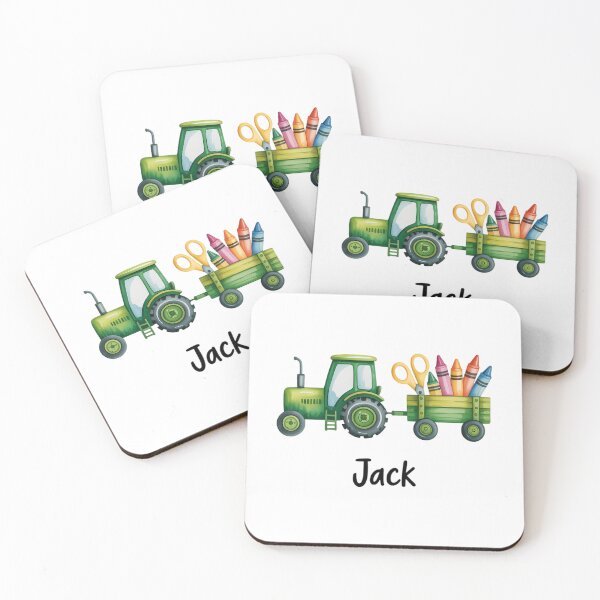 Item preview, Back To School Tractor Custom Tractor Name First Day Of School Farm Helper Boys designed and sold by FaithAbbott.