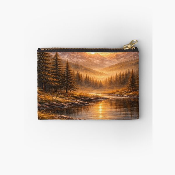 Item preview, Sunset Mountain Valley – Oil Painting Style designed and sold by DinsignStudio.