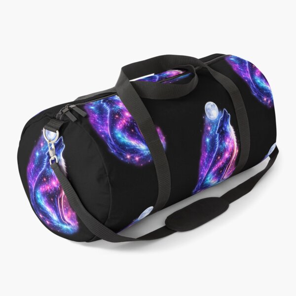 Item preview, Cosmic Wolf Howling at Moon Galaxy Art – Neon Space Wolf with Stars and Nebula Night Sky Aesthetic designed and sold by TTM Inspirational.
