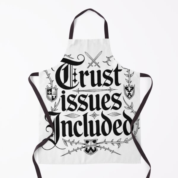 Item preview, Trust Issues Included – Gothic Thorn Typography Dark Humor T-Shirt Design designed and sold by NewUSShop.