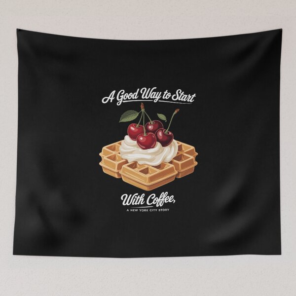 Item preview, Cherry Waffle Coffee Fruit Breakfast Lover Summer designed and sold by FaithAbbott.