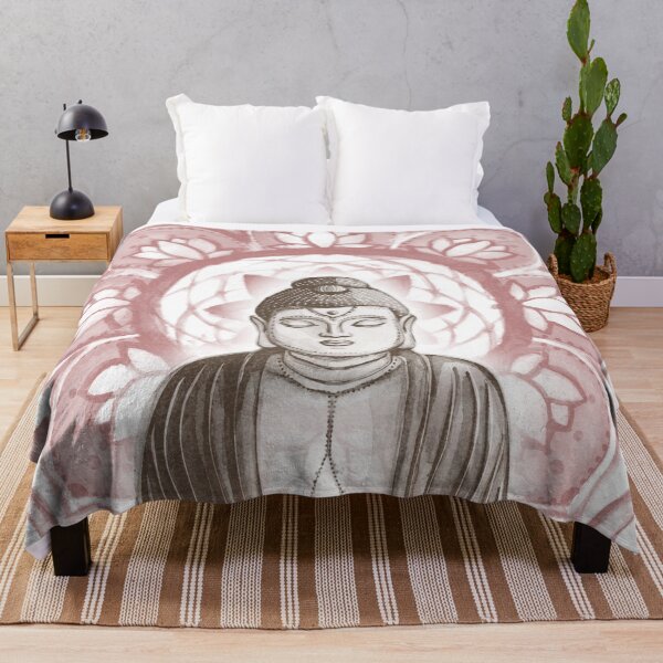 Item preview, Buddha Padma Watercolor - Snow Earth Ruby designed and sold by Irene Estelle.